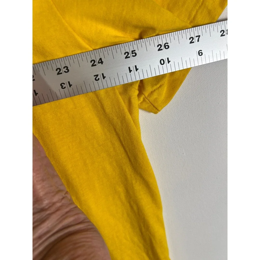 Polo Ralph Lauren Mens V-Neck T-Shirt Yellow Blue Pony Big & Tall XXL - Picture 6 of 9